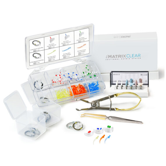 PACDENT IMATRIX CLEAR SECTIONAL MATRIX SYSTEM Clear Blue Mylar Matrices Refill, 100 x 5.5 mm PacDent Endo 411207