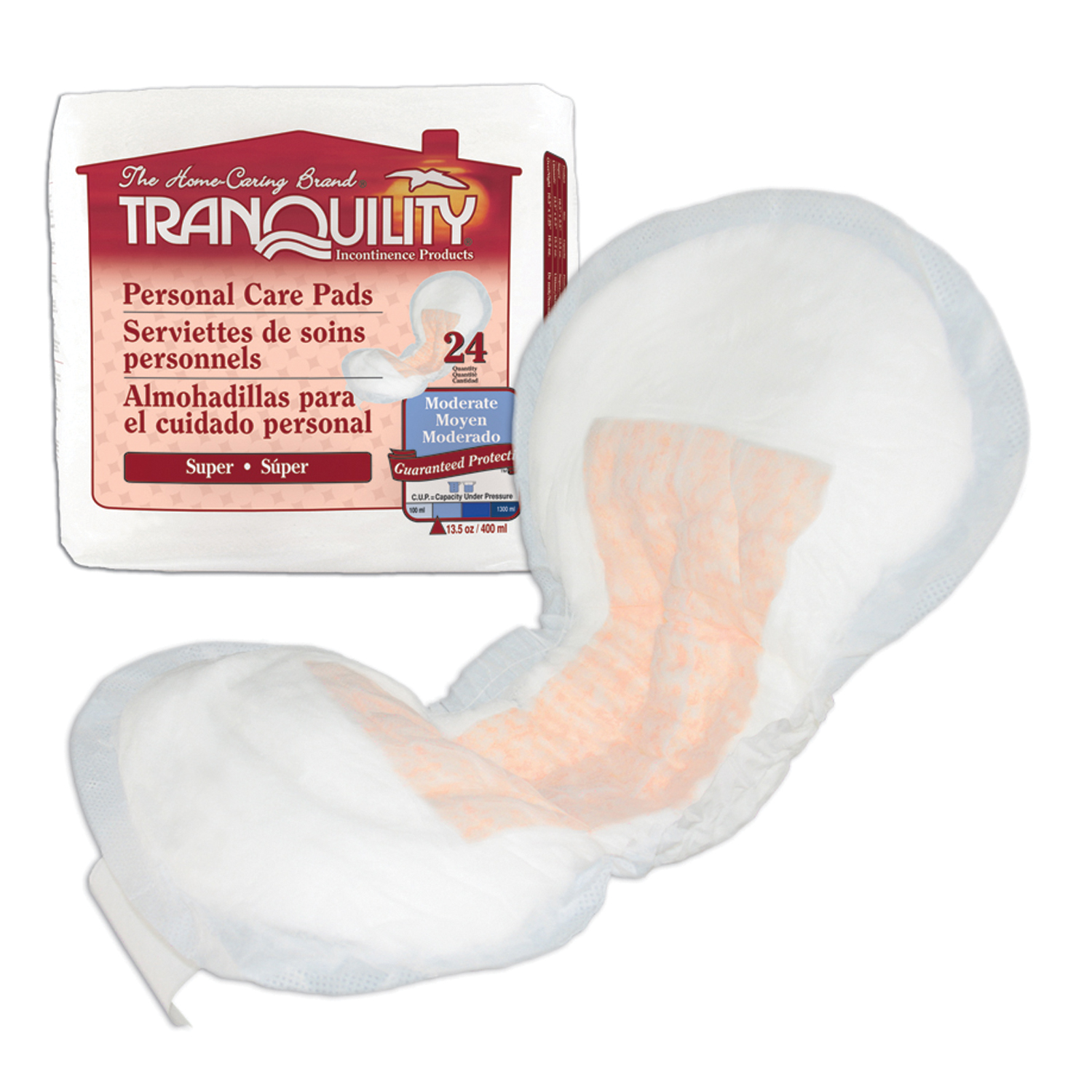 PRINCIPLE BUSINESS TRANQUILITY® PERSONAL CARE PADS Pads, Ultimate Personal Care 24pk, 4 pk/cs (US Only) (Temporarily Unavailable for Sale) Principle Business Enterprises 2381