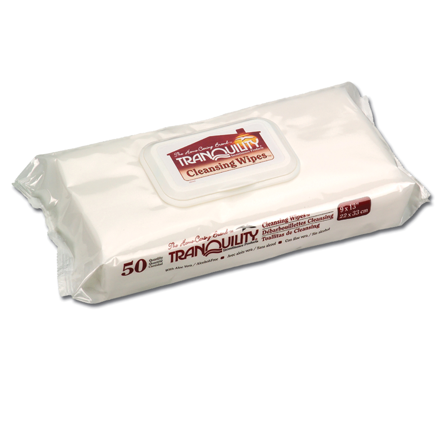 PRINCIPLE BUSINESS TRANQUILITY® CLEANSING WIPES Washcloth, 9" x 13", 50/bg, 12 bg/cs (US Only) Principle Business Enterprises 3101