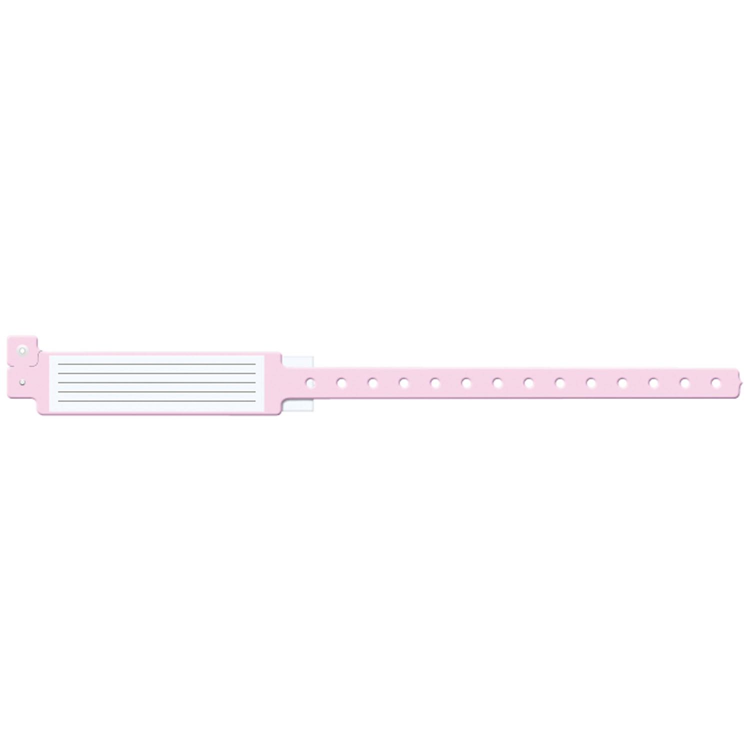 MEDICAL ID SOLUTIONS INSERT VINYL WRISTBANDS Wristband, Adult, 12", Insert Vinyl, Custom Printed, Pink, 250/bx Medical ID Solutions 247C