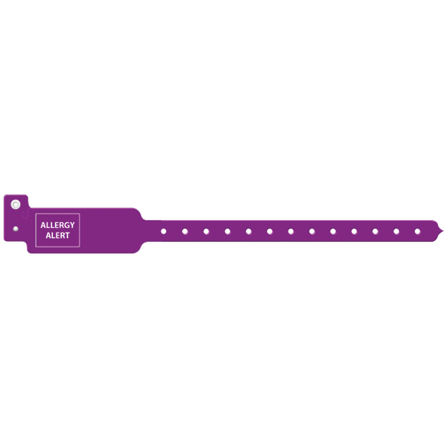 MEDICAL ID SOLUTIONS TRI-LAMINATE ALERT WRISTBANDS Wristband, Adult/ Pediatric, 10", Tri-Laminate, Allergy Alert, Purple, 250/bx Medical ID Solutions 3107AA