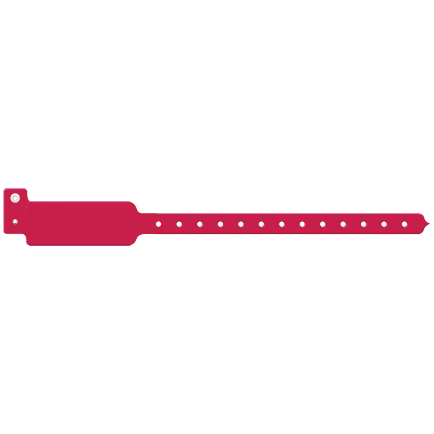 MEDICAL ID SOLUTIONS 10" TRI-LAMINATE WRISTBAND - WRITE-ON Wristband, Adult/ Pediatric, Write-On Tri-Laminate, Cranberry, 500/bx Medical ID Solutions 3108