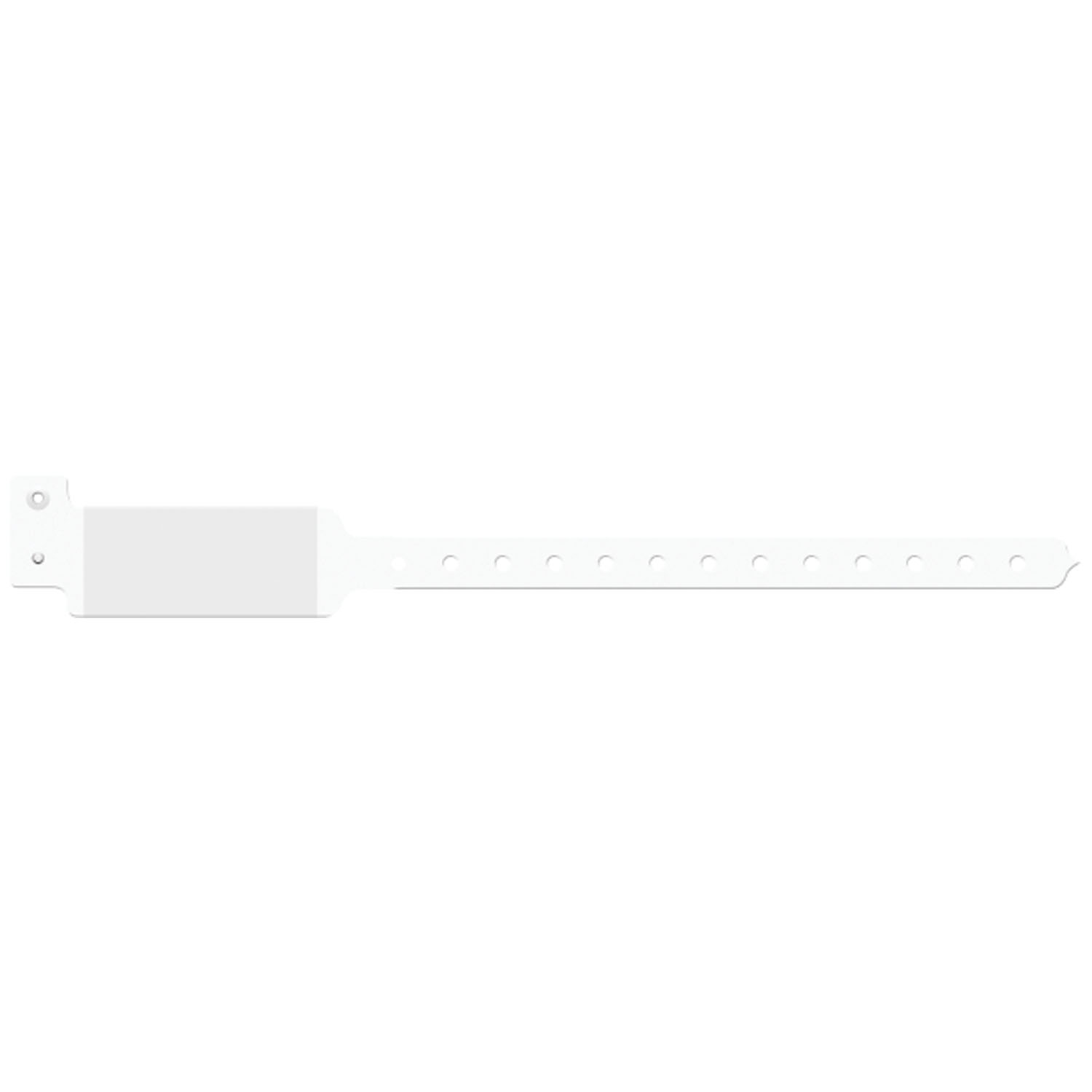 MEDICAL ID SOLUTIONS 10" TRI-LAMINATE WRISTBAND - IMPRINTER Wristband, Adult/ Pediatric, Imprinter Tri-Laminate, Custom Printed, White, 500/bx Medical ID Solutions 3121C