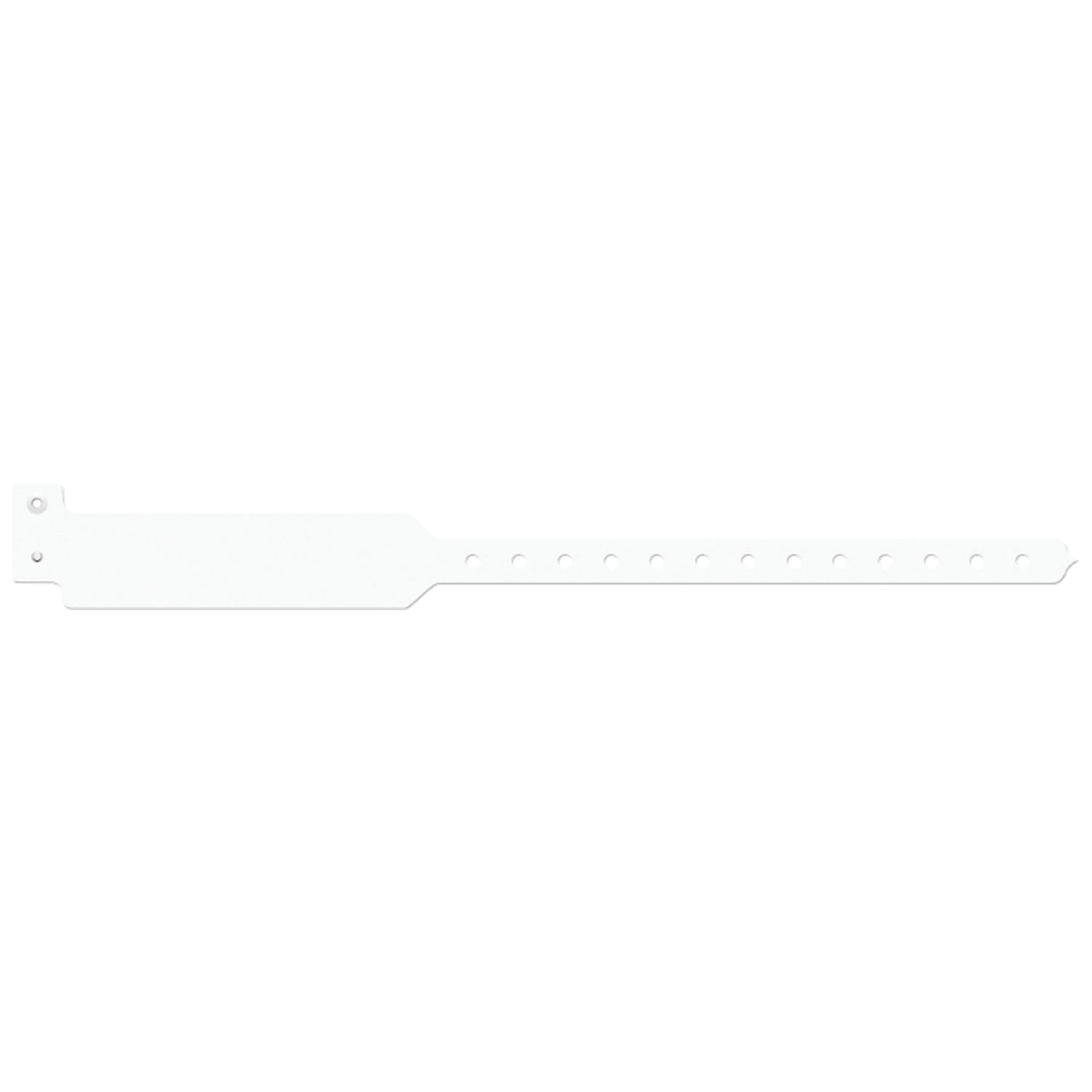 MEDICAL ID SOLUTIONS 12" TRI-LAMINATE WRISTBAND - WRITE-ON Wristband, Adult, Write-On Tri-Laminate, Custom Printed, White, 500/bx Medical ID Solutions 3201C