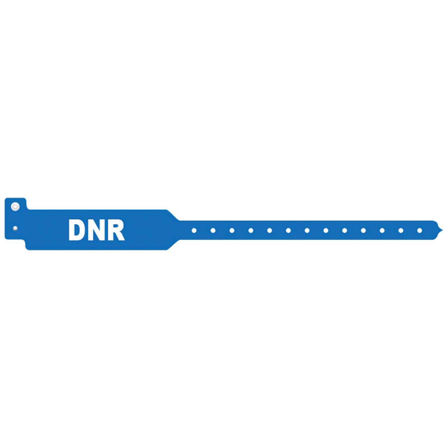 MEDICAL ID SOLUTIONS TRI-LAMINATE ALERT WRISTBANDS Wristband, Adult, Tri-Laminate, DNR, Blue, 500/bx Medical ID Solutions 3202DNR