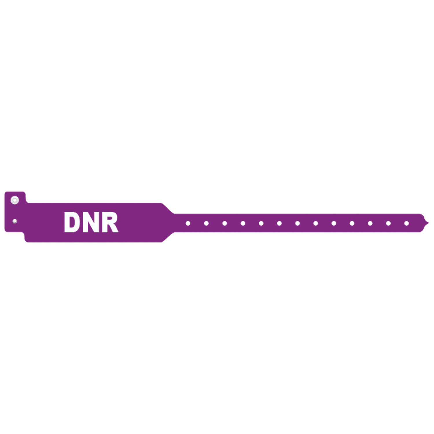 MEDICAL ID SOLUTIONS TRI-LAMINATE ALERT WRISTBANDS Wristband, Adult, Tri-Laminate, DNR, Purple, 500/bx Medical ID Solutions 3207DNR