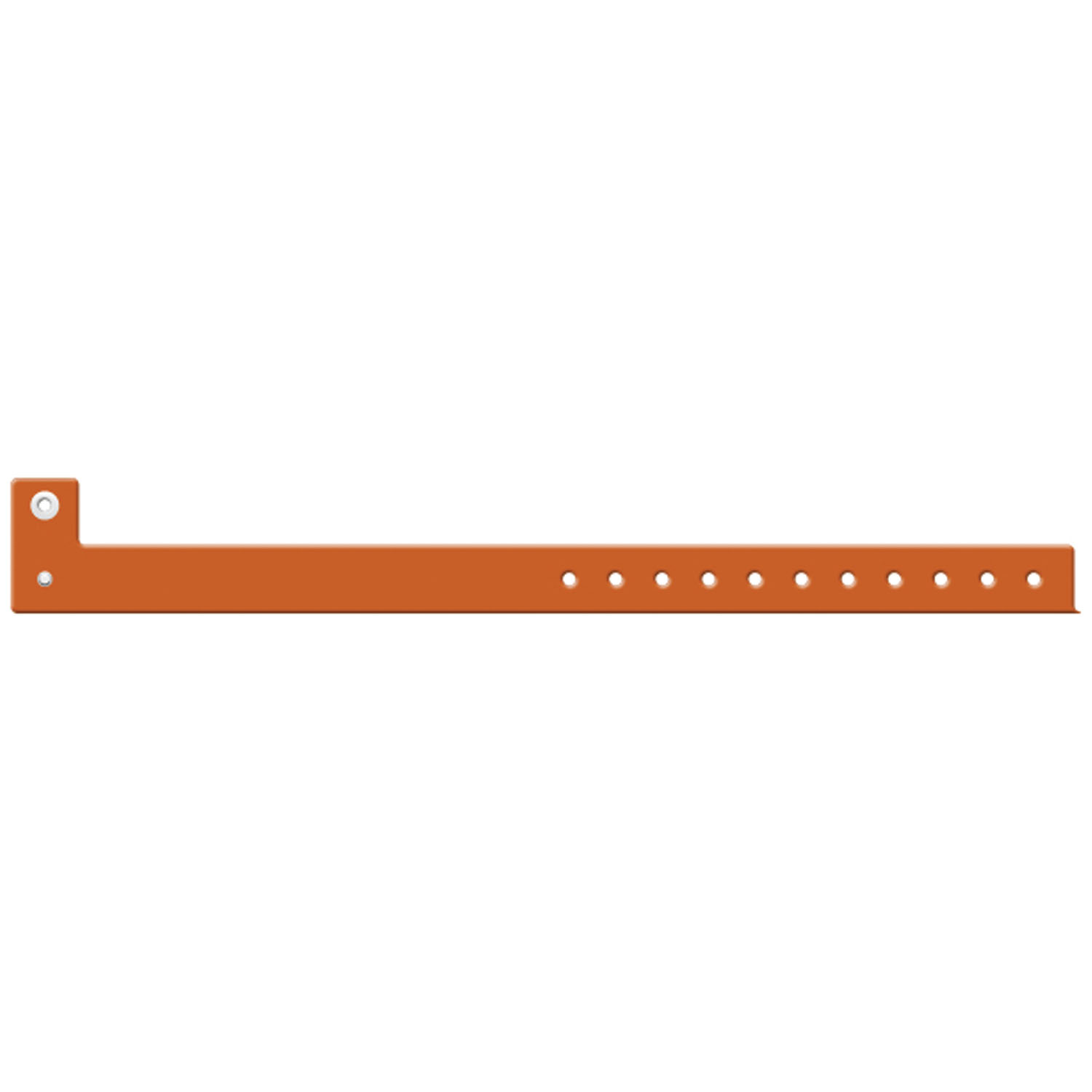MEDICAL ID SOLUTIONS 10" TRI-LAMINATE WRISTBAND - WRITE-ON Wristband, Adult/ Pediatric, L Shape Tri-Laminate, Orange, 500/bx Medical ID Solutions 3305