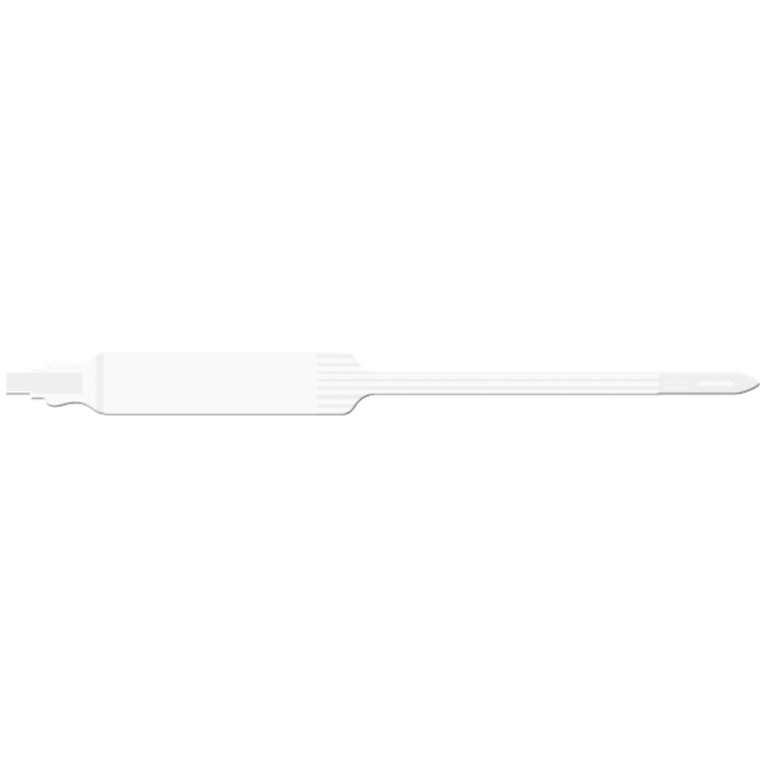 MEDICAL ID SOLUTIONS 12" TRI-LAMINATE WRISTBAND - IMPRINTER Wristband, Adult, Extra Wide, Imprinter Tri-Laminate, Self Adhesion, White, 250/bx Medical ID Solutions 7421