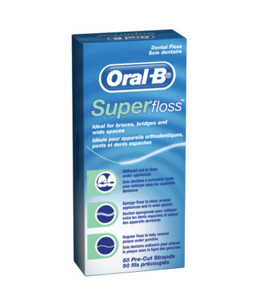 P&G ORAL-B® SUPERFLOSS™ Super Floss, Trial Pack, Regular, Pre-Measured Strands, 10/bg, 100 bg/cs  (US SALES ONLY) (Products cannot be sold on Amazon.com or any other third Party sites.) (Item on Manufacturer Backorder – Inventory Limited when Available) Procter & Gamble Oral Health 13265221