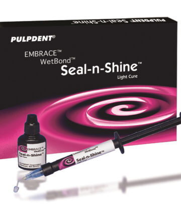 PULPDENT EMBRACE™ WETBOND™ SEAL-N-SHINE™ Embrace Seal-N-Shine, 2 x 1.2mL Syringes + 40 Flocked Tips Pulpdent EMSNY