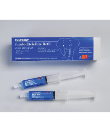 PULPDENT ETCH-RITE™ DENTAL ETCHING GEL Empty Refill Syringe For Jumbo Ethc-Rite, 5 x 3mL Pulpdent SY-ET3