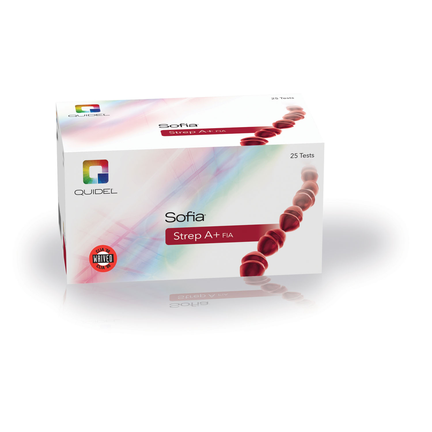 QUIDEL SOFIA TEST KITS Sofia Strep A+, 25 test/kt (Continental US Only - including Alaska & Hawaii) (Item is Non-Returnable) Quidel Corporation 20274