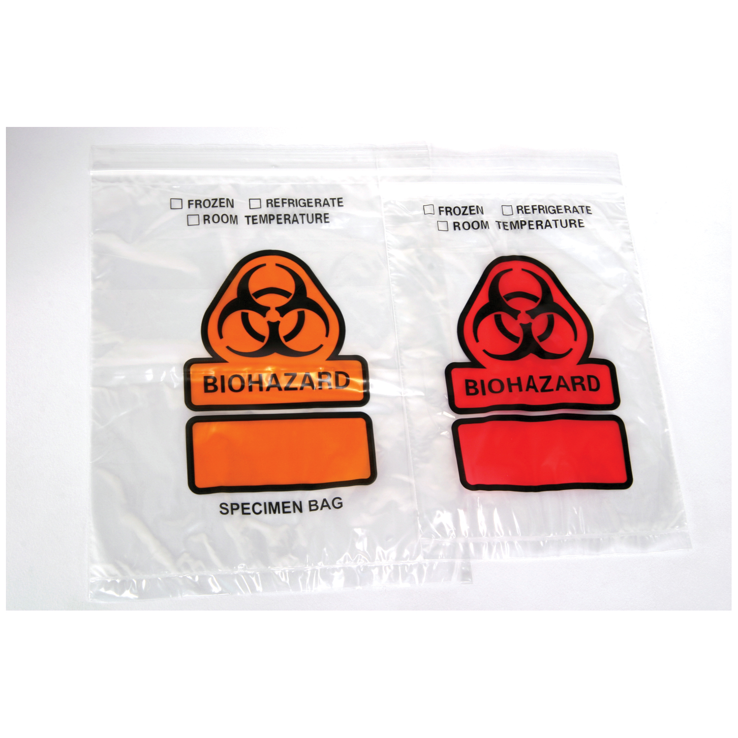 RD PLASTICS SPECIMEN TRANSPORT BAG Specimen Transport Bag, Printed BIOHAZARD, 8" x 10", 3 Wall, 1000/cs RD Plastics Co. B26