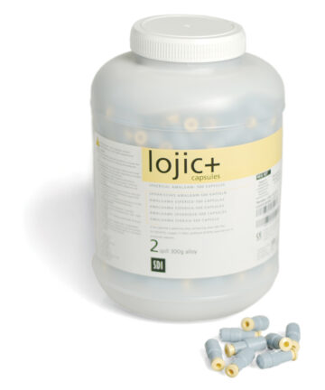 SDI LOGIC+ to LOJIC+ Five Spill 1200mg - Regular Set, 500 capsules/jar (3rd Party Reselling is Restricted) (Not Available For Sale into Canada) (For resale to Healthcare Professionals only. Products cannot be sold direct to the public, to retail stores or online retailers such as Amazon, Walmart, eBay, Alibaba, etc.) Southern Dental Industries 4225000
