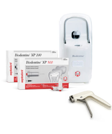 SEPTODONT BIODENTINE REPLACEMENT MATERIAL Biodentine XP Starter Pack, Includes: (1) Biodentine XP 200 Cartridges, (1) Biodentine XP 500 Cartridges, (1) Biodentine XP Mixer, (1) Biodetine XP Applicator Gun Septodont, Inc. 01-C0700