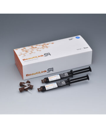 SHOFU BEAUTILINK SA SELF-ADHESIVE RESIN CEMENT BeautiLink SA Resin Cement, Dual Cure, Clear Shade. (2) 5mL (8.6g) Auto-mix Syringes + 20 mixer tips (US Only-excluding Puerto Rico) (Item is considered HAZMAT and cannot ship via Air or to AK, GU, HI, PR, VI) SHOFU Dental Corporation C0212