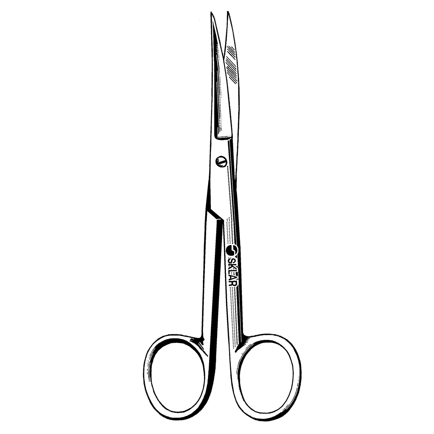 SKLAR REUSEABLE SURGICAL INSTRUMENTS Operating Scissor, Curved, Sharp/Sharp, 5.5" (DROP SHIP ONLY) Sklar Instruments 13-2055