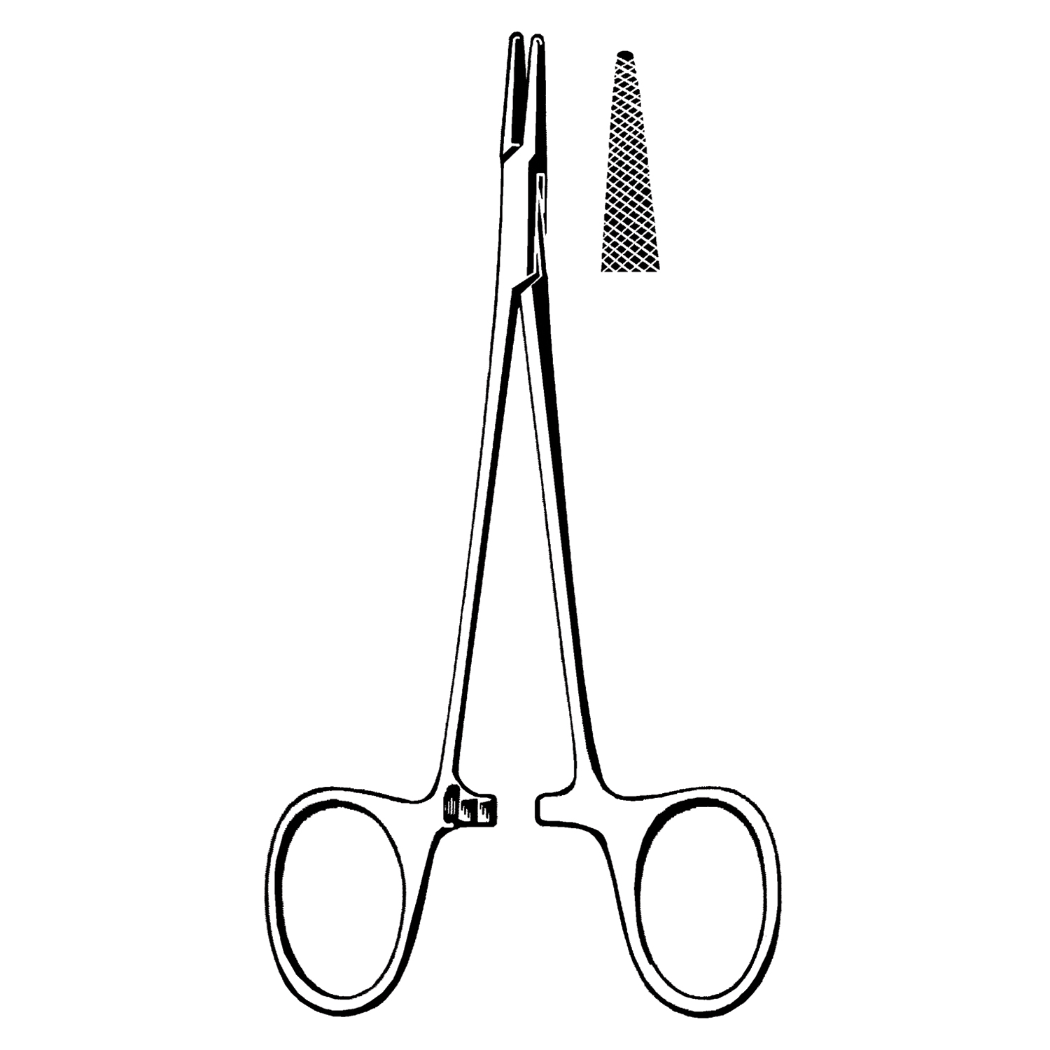 SKLAR REUSEABLE SURGICAL INSTRUMENTS Webster Needle Holder, Serrated, 5.25" (DROP SHIP ONLY) Sklar Instruments 20-1352