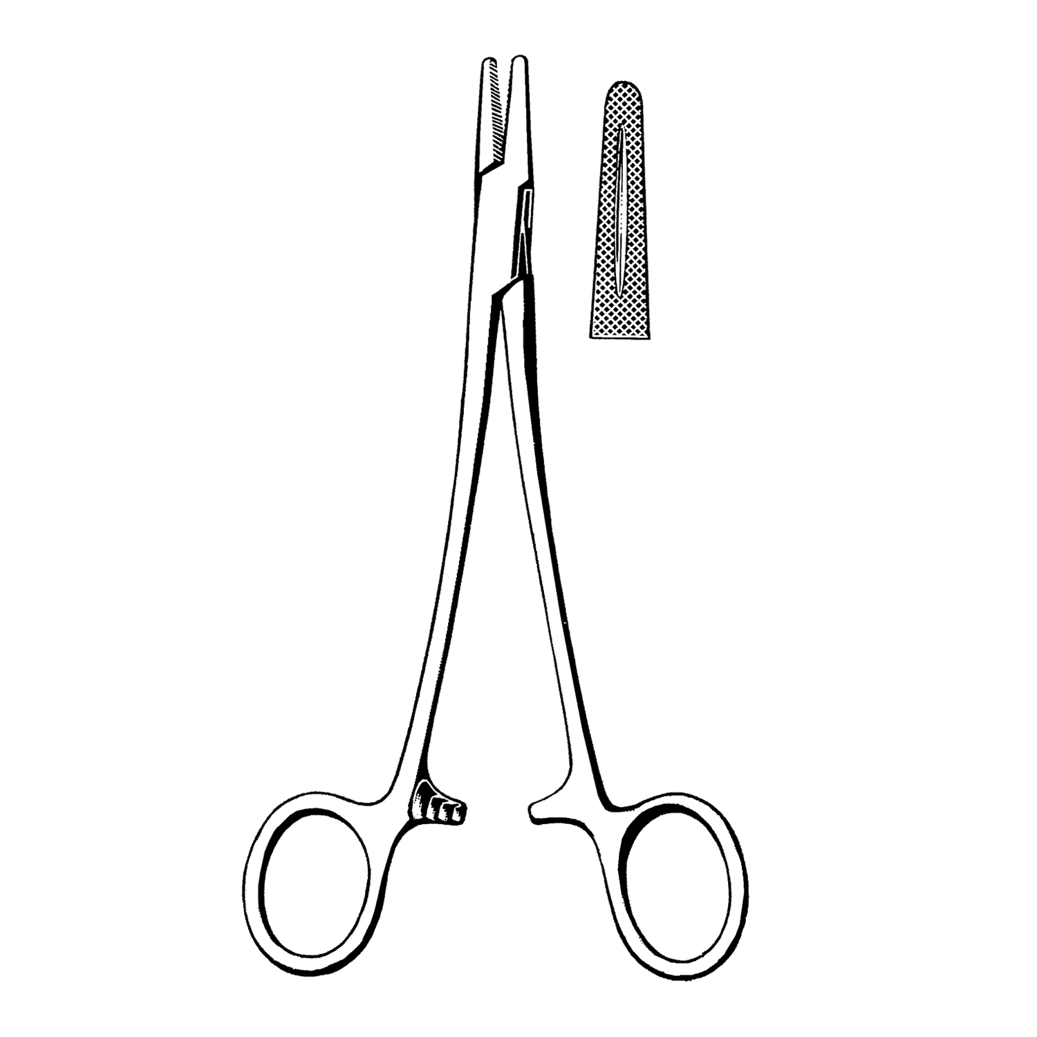 SKLAR REUSEABLE SURGICAL INSTRUMENTS Mayo-Hegar Needle Holder, Cross Serrated, 7" (DROP SHIP ONLY) Sklar Instruments 20-2070