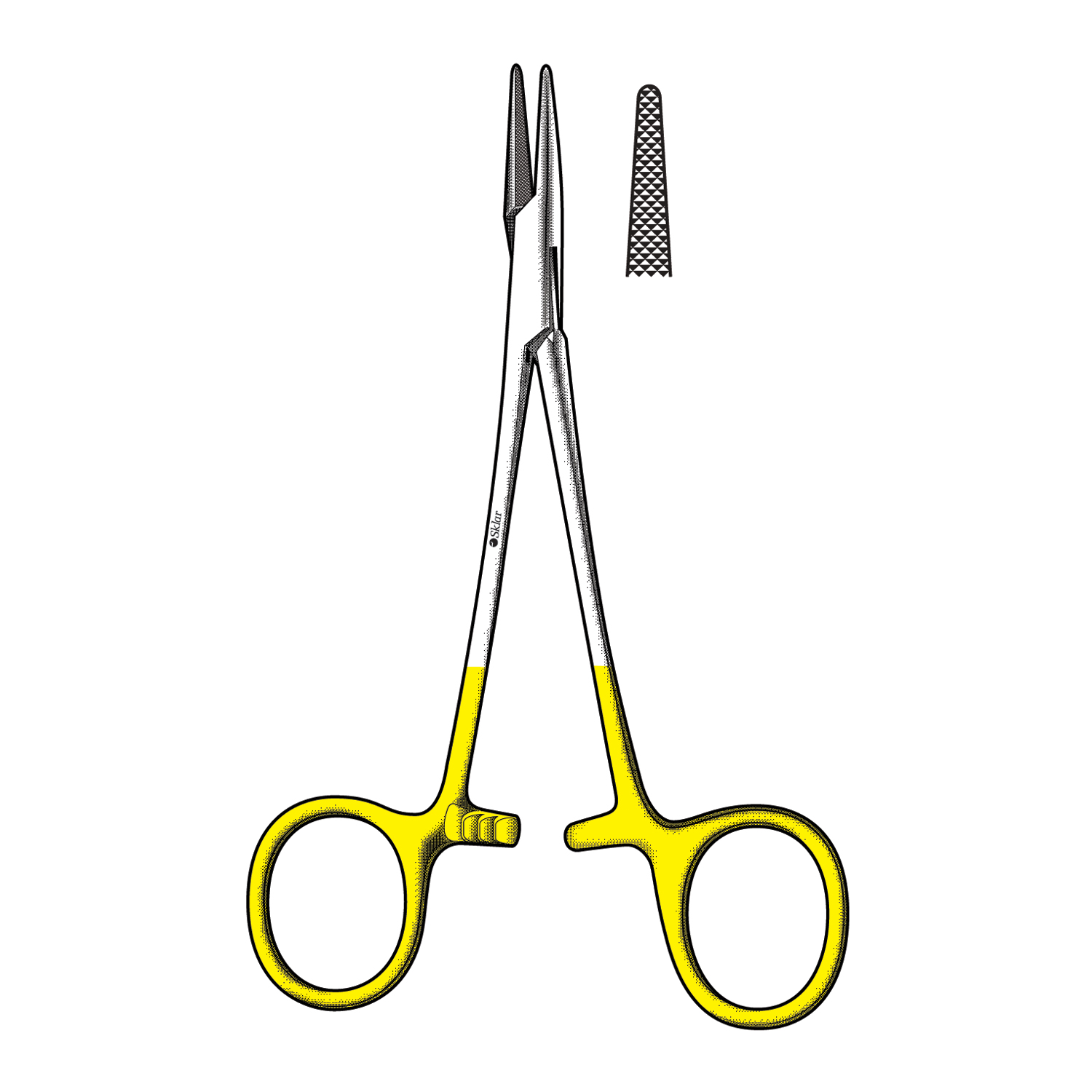 SKLAR REUSEABLE SURGICAL INSTRUMENTS TC Mayo-Hegar Needle Holder, Serrated, 7" (DROP SHIP ONLY) Sklar Instruments 21-8032