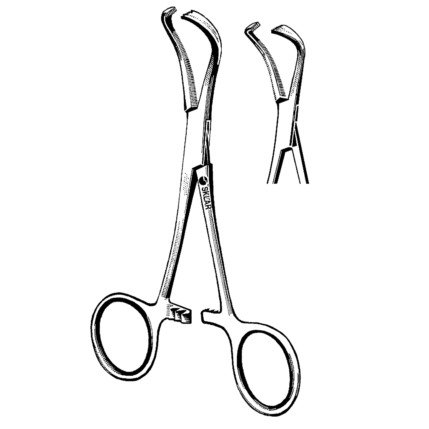 SKLAR REUSEABLE SURGICAL INSTRUMENTS Lorna-Edna Towel Clamp, 4" (DROP SHIP ONLY) Sklar Instruments 47-2837