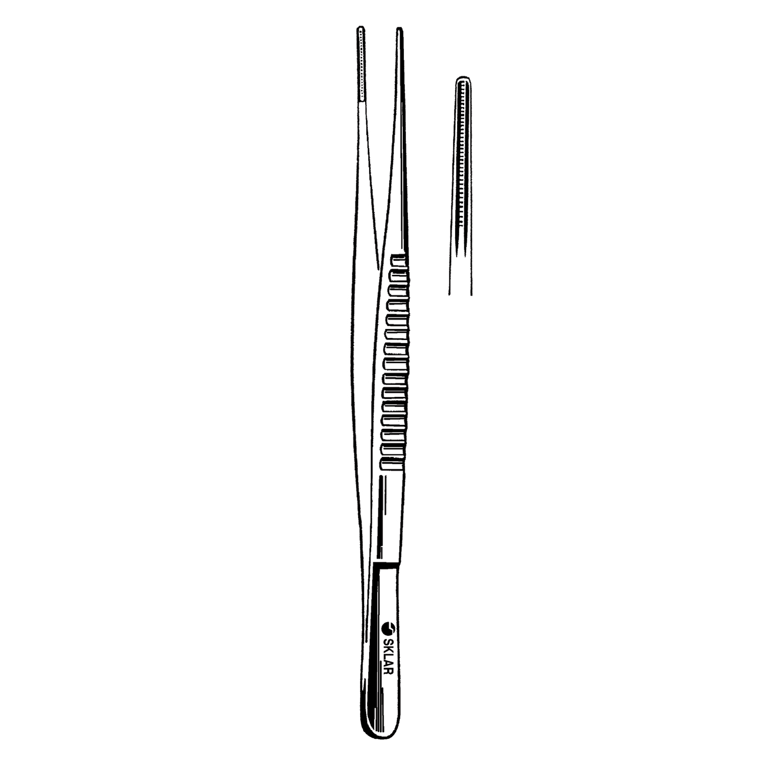 SKLAR REUSEABLE SURGICAL INSTRUMENTS Debakey Atraumatic Forceps, 2mm, 7.75" (DROP SHIP ONLY) Sklar Instruments 52-5177