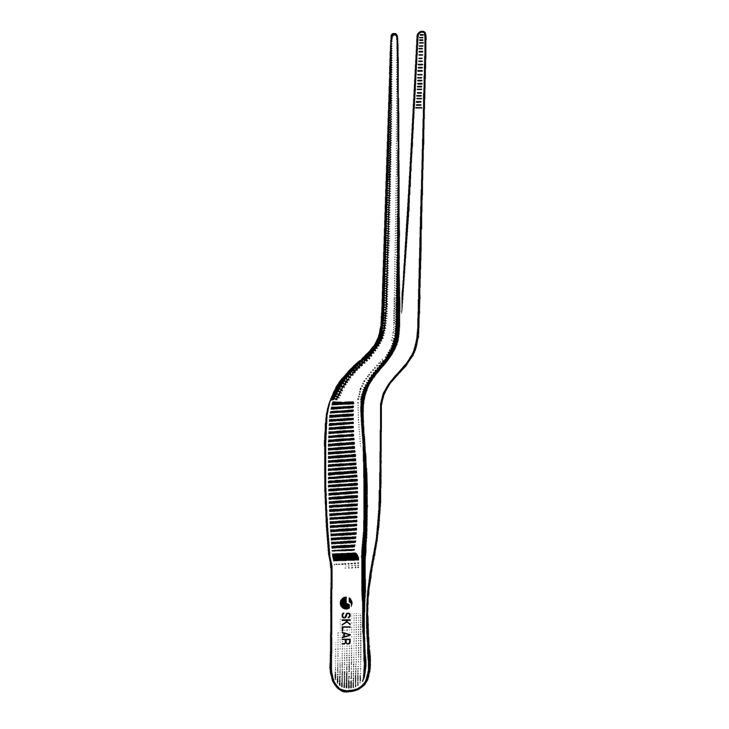 SKLAR REUSEABLE SURGICAL INSTRUMENTS Lucae Bayonet Forceps, Serrated, 5.5" (DROP SHIP ONLY) Sklar Instruments 67-1455