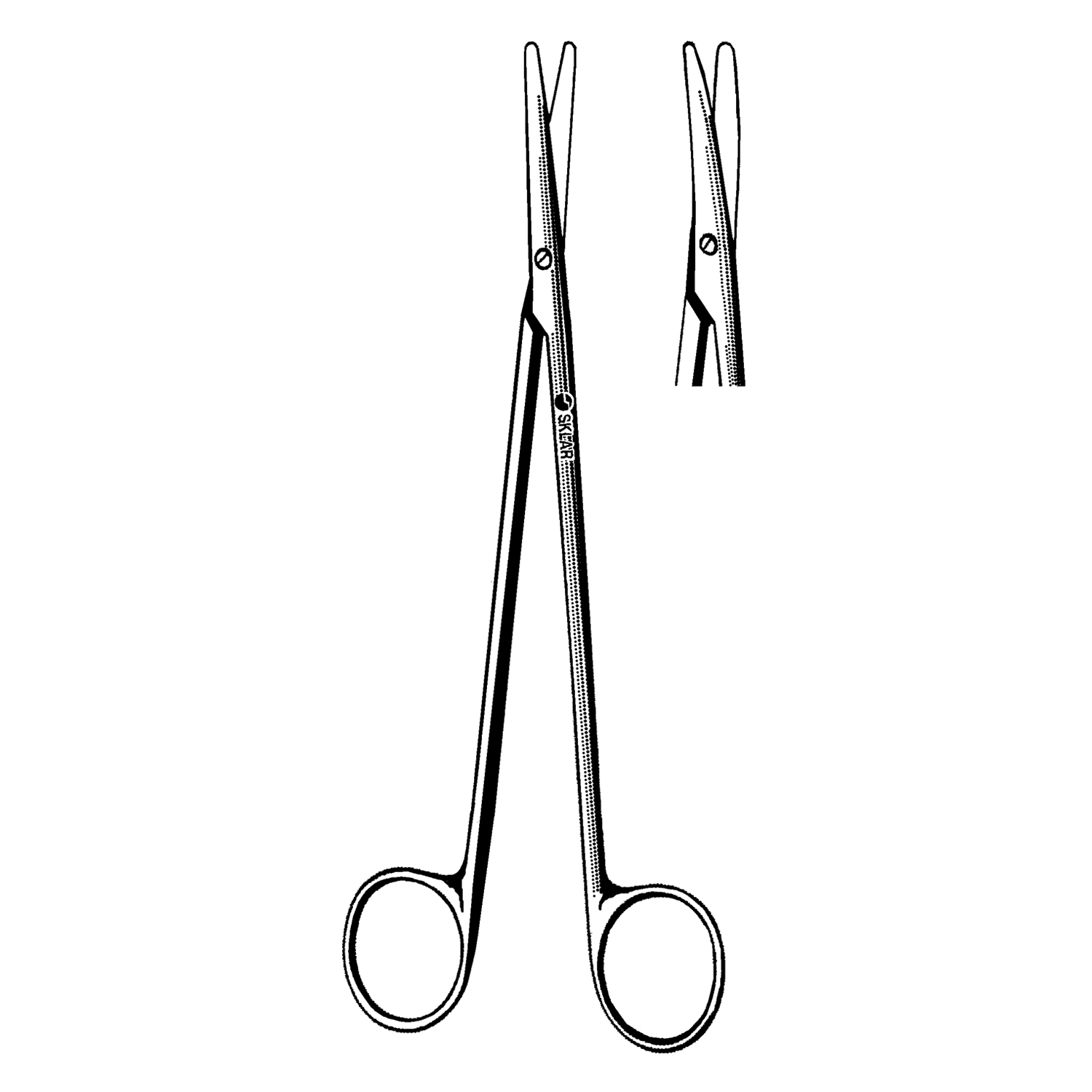 SKLAR REUSEABLE SURGICAL INSTRUMENTS Metzenbaum Dissecting Scissors, Straight, 7" (DROP SHIP ONLY) Sklar Instruments 75-5570