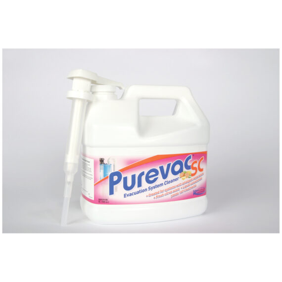 SULTAN PUREVAC™ EVACUATION SYSTEM CLEANER Evacuation System Cleaner, 5L, Separator Compatible (SC) (20 cs/plt) (Item is considered HAZMAT and cannot ship via Air or to AK, GU, HI, MP, PR, VI) (Only available to authorized dental dealers) Sultan Healthcare, Inc. 21135