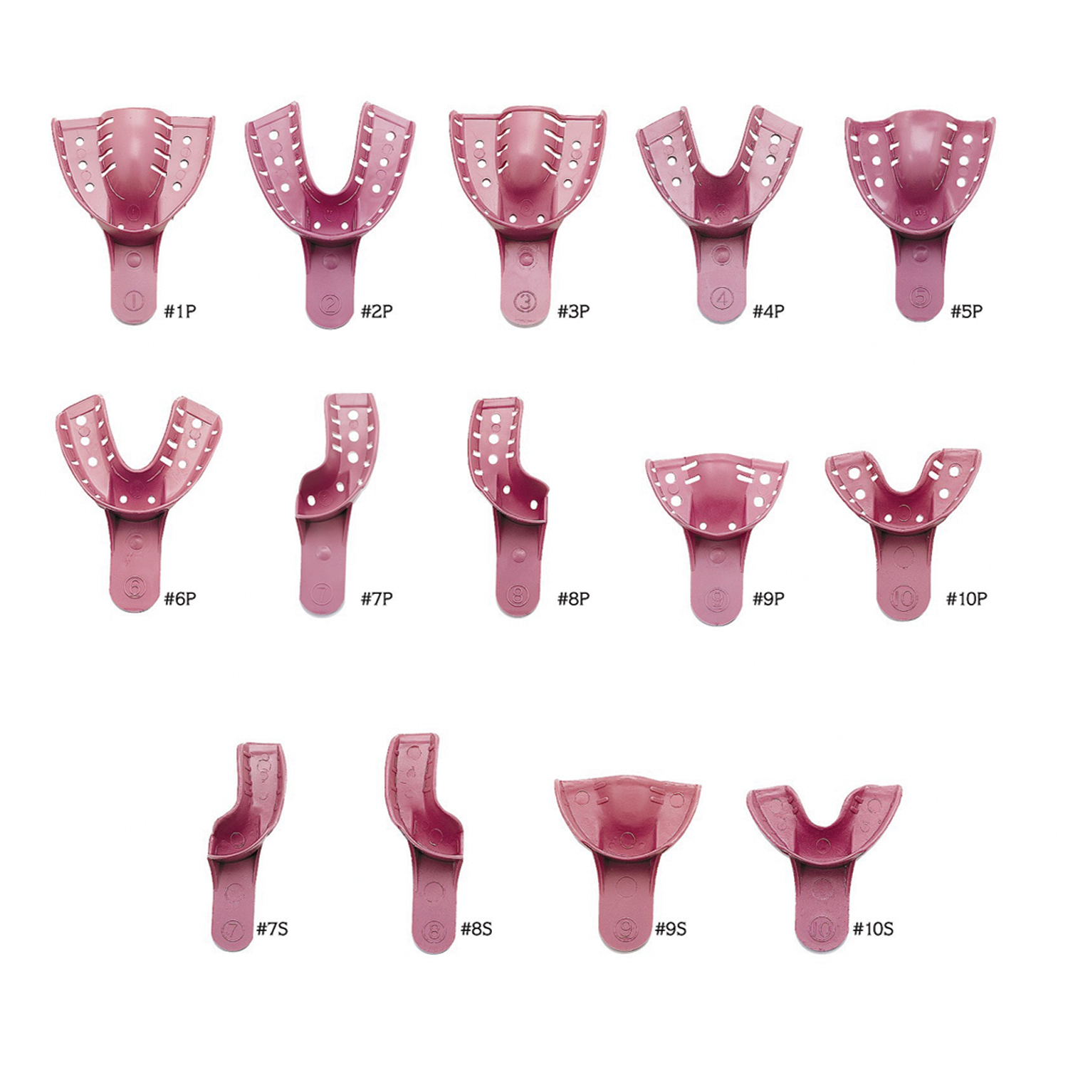SULTAN DEN TRAY® II IMPRESSION TRAYS Assorted Trays (1 ea perforated & 2 ea 3P & 4P), 12/pk (Only available to authorized dental dealers) Sultan Healthcare, Inc. AD33050