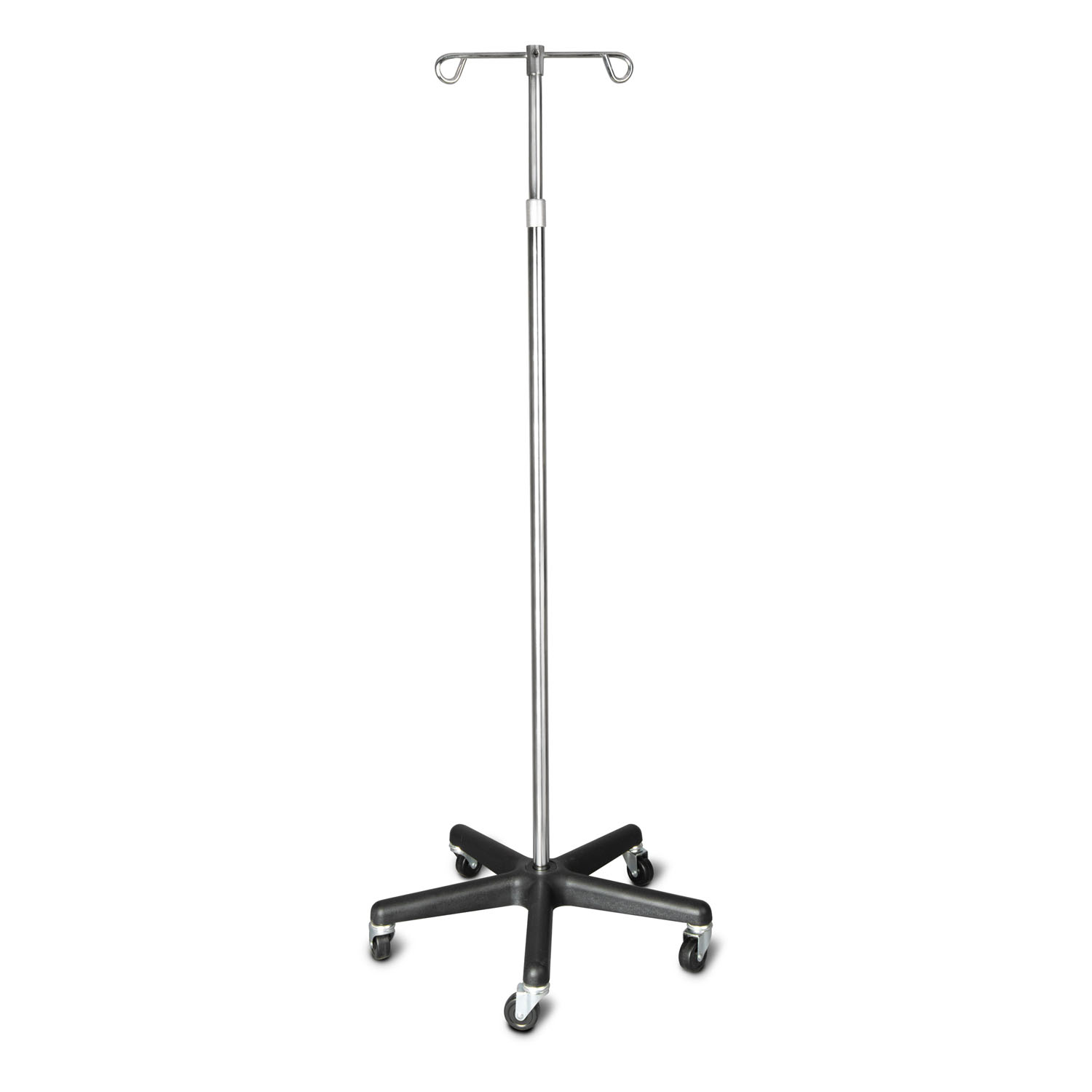 DUKAL TECH-MED IV POLE IV Pole, 2 Hook, 5 Caster, Adjust 47" - 84" (14 ea/plt) Dukal Corporation 4355