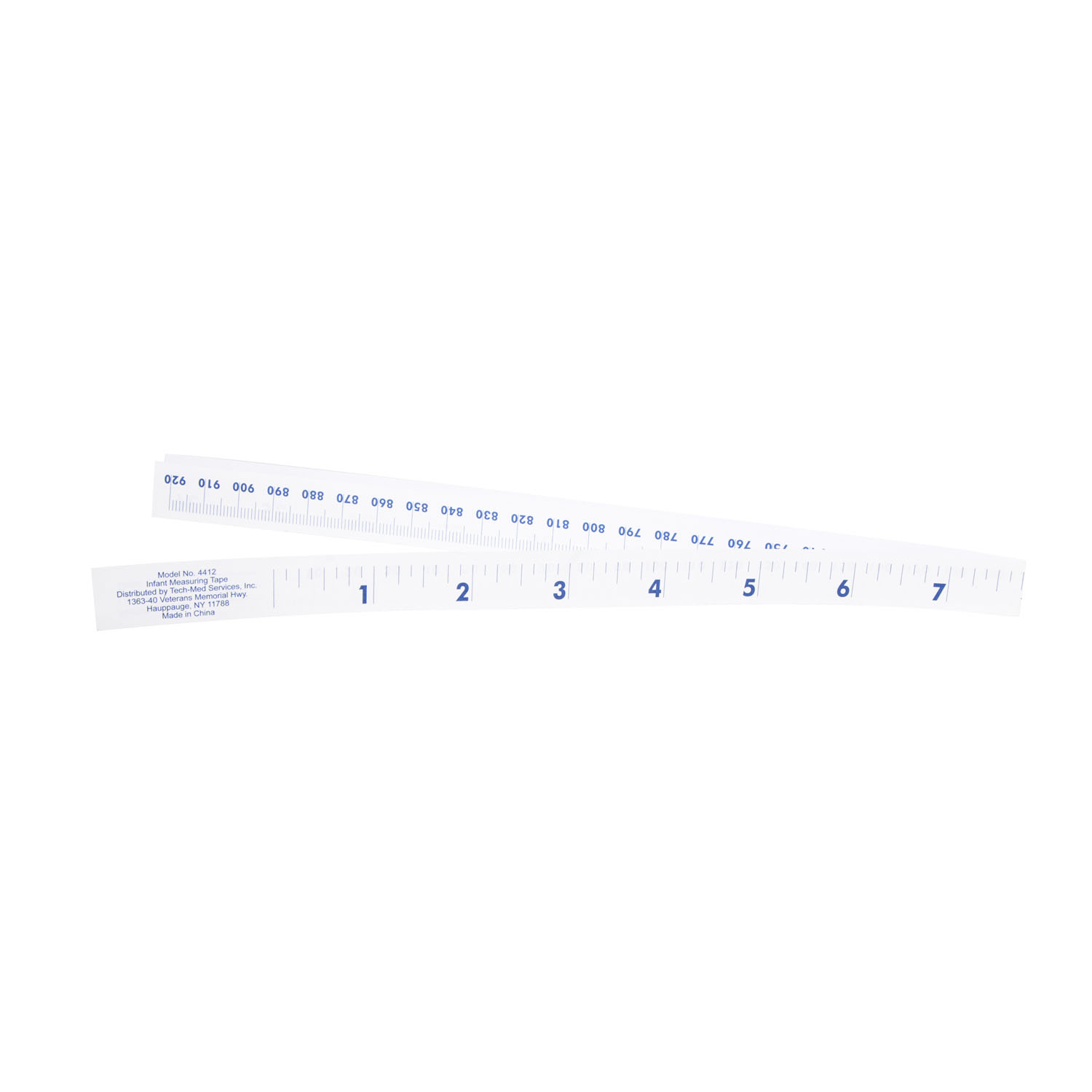 DUKAL TECH-MED TAPE MEASURE Paper Tape Measure, 24", Heavyweight Disposable, Blue Markings, 1000/bx Dukal Corporation 4413