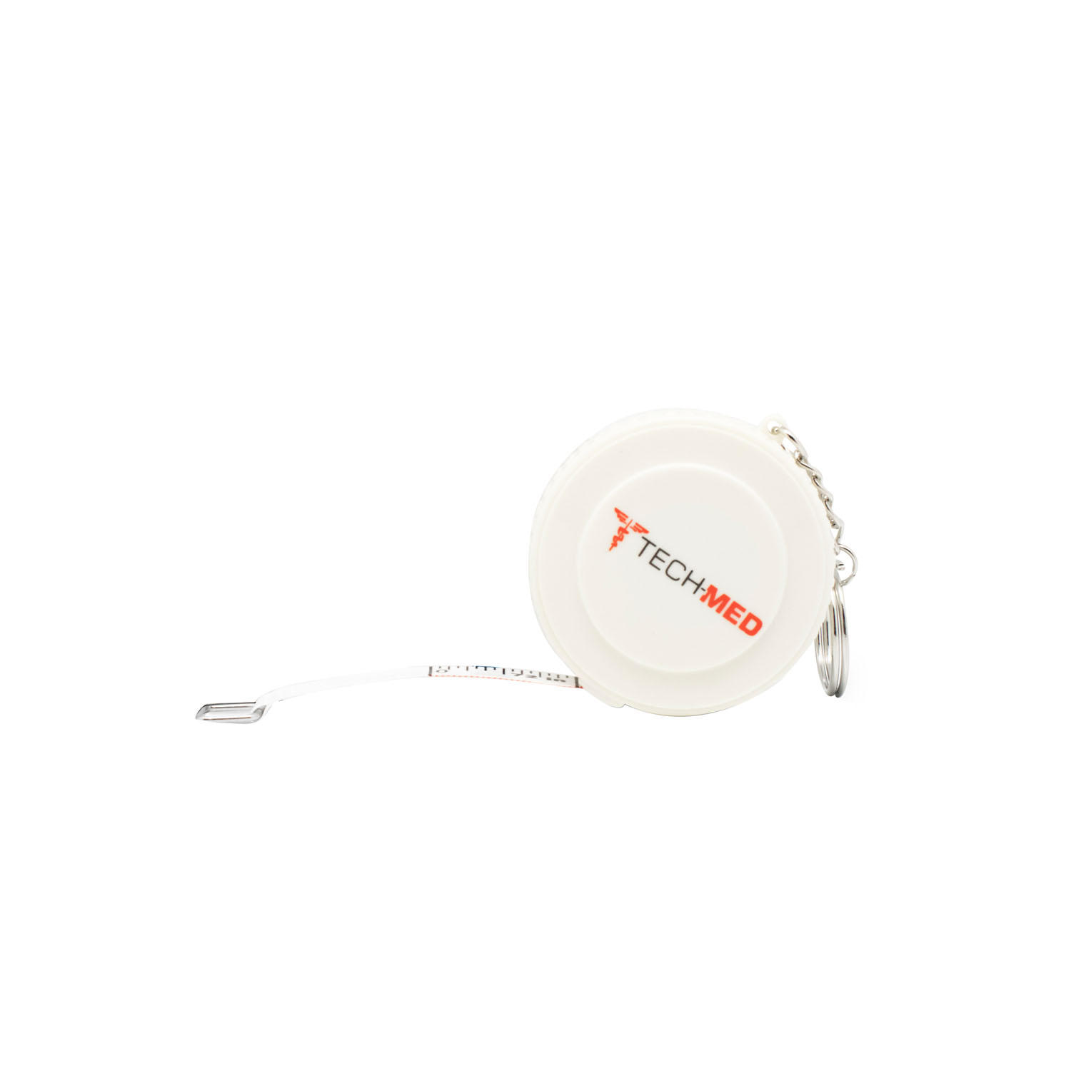 DUKAL TECH-MED TAPE MEASURE Tape Measure, Retractable, 72"L, ¼"W, Linen-Like Fiberglass, White Plastic Case, Push Button to Retract Tape, English Scale, Reverse Side Metric, 6/bx Dukal Corporation 4414
