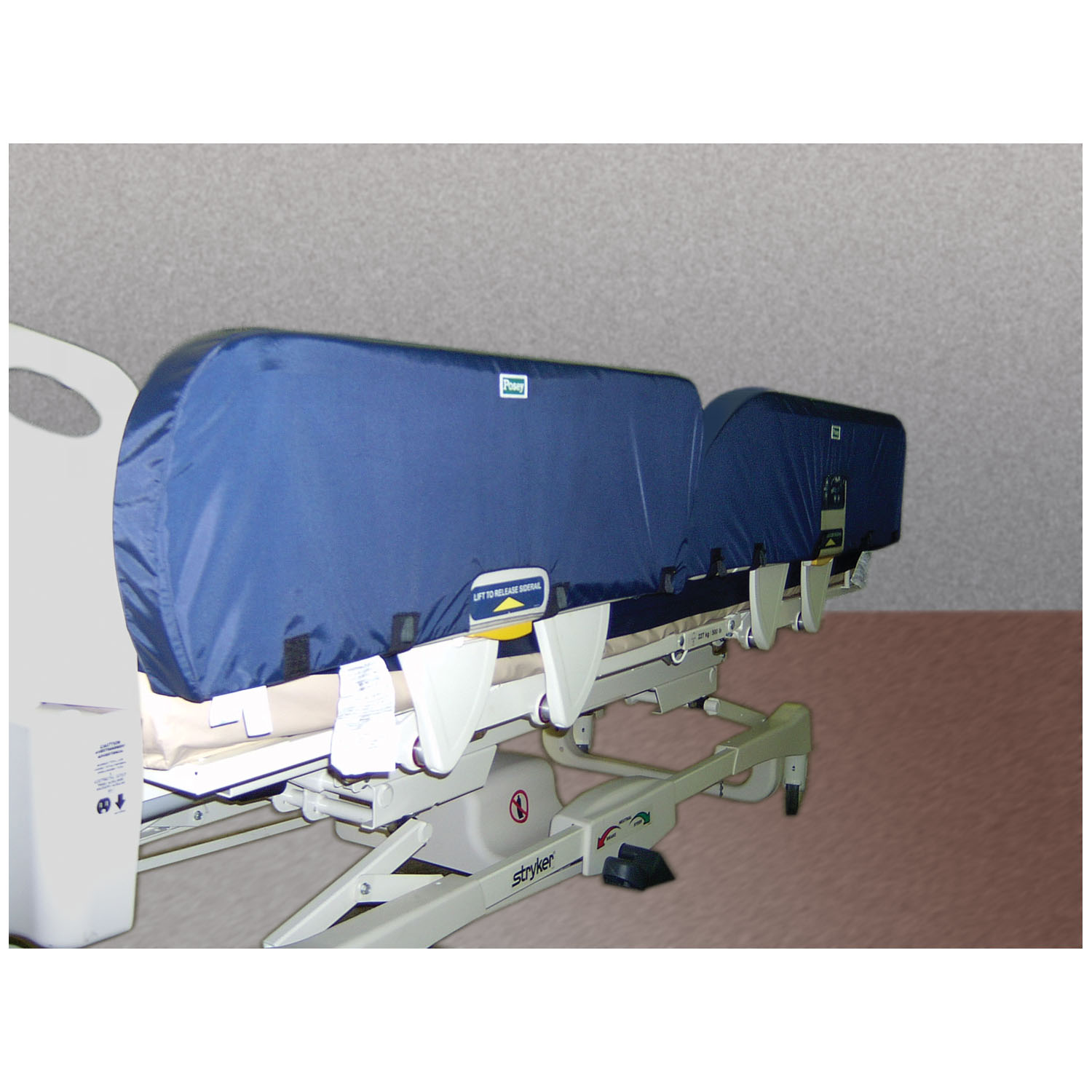 TIDI POSEY SEIZURE PADS - STRYKER BEDS GO Bed II with Rectangular Side Rails, Upper Center, 22"L x 6"W x 1"H, Right/Left, 49"L x 12"W x 2 1/2"H, Lower Center, 20 1/2"L x 4"W x 1"H, Right/Left, 39"L x 12 1/2"W x 2 1/2"H,  4/set (Continental US + HI Only) TIDI Products, LLC 5763