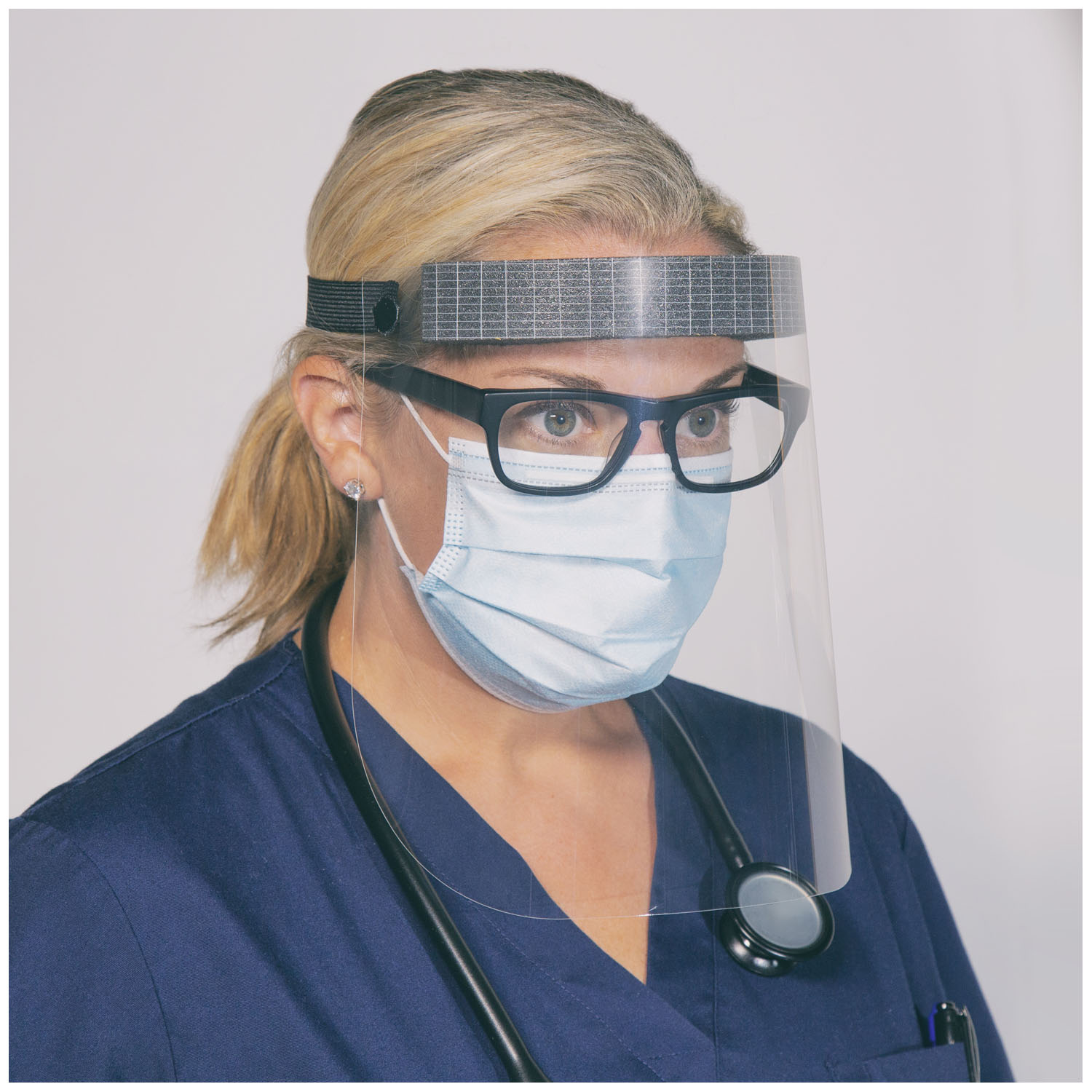 TIDI GRAB 'N GO FOAM HEADBAND FACE SHIELDS TIDIShield Grab 'n Go™ Foam Headband Face Shields, 24/bx, 4bx/cs TIDI Products, LLC TIDIFS96