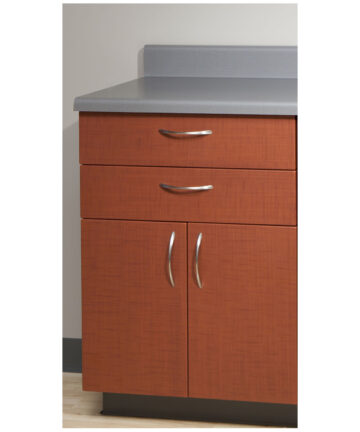 UMF MEDICAL BASE CABINET Base Cabinet, Steel, 24", Two (2) Drawers, Two (2) Doors, Quiet White (DROP SHIP ONLY) UMF Medical 6014