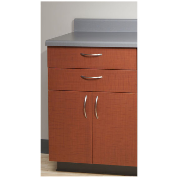 UMF MEDICAL BASE CABINET Base Cabinet, Steel, 24", Two (2) Drawers, Two (2) Doors, Quiet White (DROP SHIP ONLY) UMF Medical 6014