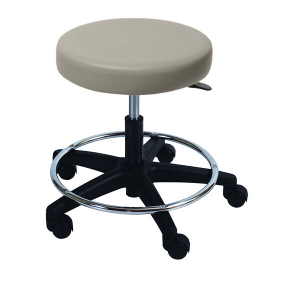 UMF MEDICAL STOOLS Ultra Comfort Stool with Foot Ring, Air Spring Height Adjustment with Soft Rubber Casters, Seamless Upholstery with PreFixx® Protective Finish for Infection Prevention, Available in 16 Colors (DROP SHIP ONLY) UMF Medical 6743