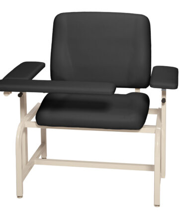 UMF MEDICAL PHLEBOTOMY/BLOOD DRAW CHAIRS Bariatric Blood Draw Chair, 8690, with Seamless Upholstery, Padded, Flip-Up Height Adjustable Arm Board, Front Board, Heavy Duty Steel Frame, 750 lb (340.2kg) Patient Weight Capacity, Side Tray Available as Accessory, Available in 8 Colors (DROP SHIP ONLY UMF Medical 8690