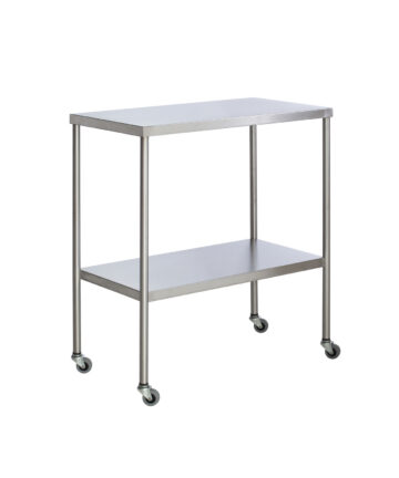 UMF MEDICAL INSTRUMENT TABLE Instrument Table with Shelf, Stainless Steel, 20" x 36" (DROP SHIP ONLY) UMF Medical SS8010