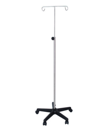UMF MEDICAL I.V. STANDS I.V. Stand, Stainless Steel, 2-Hook, Hand Wheel (DROP SHIP ONLY) UMF Medical SS8343
