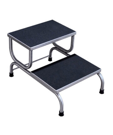 UMF MEDICAL STEP STOOL Step Stool, 2-Step, Stainless Steel, 18"W x 15"H x 25"D (DROP SHIP ONLY) UMF Medical SS8370