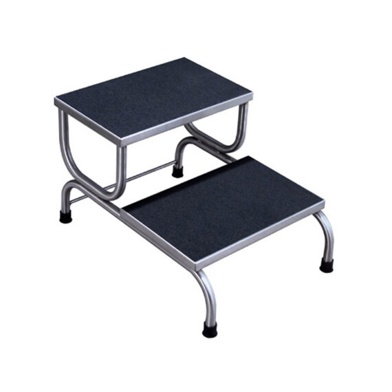 UMF MEDICAL STEP STOOL Step Stool, 2-Step, Stainless Steel, 18"W x 15"H x 25"D (DROP SHIP ONLY) UMF Medical SS8370