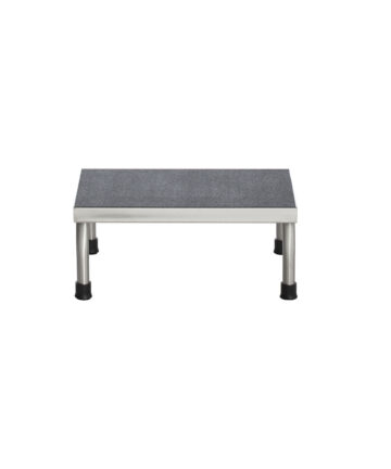 UMF MEDICAL STEP STOOL Step Stool, 1-Step, Stainless Steel, 18"W x 7 5/8"H x 12"D (DROP SHIP ONLY) UMF Medical SS8374