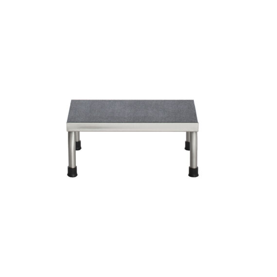 UMF MEDICAL STEP STOOL Step Stool, 1-Step, Stainless Steel, 18"W x 7 5/8"H x 12"D (DROP SHIP ONLY) UMF Medical SS8374