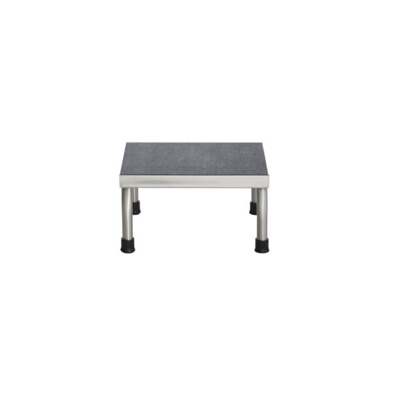 UMF MEDICAL STEP STOOL Step Stool, 1-Step, Stainless Steel, 14"W x 7 5/8"H x 10"D (DROP SHIP ONLY) UMF Medical SS8376
