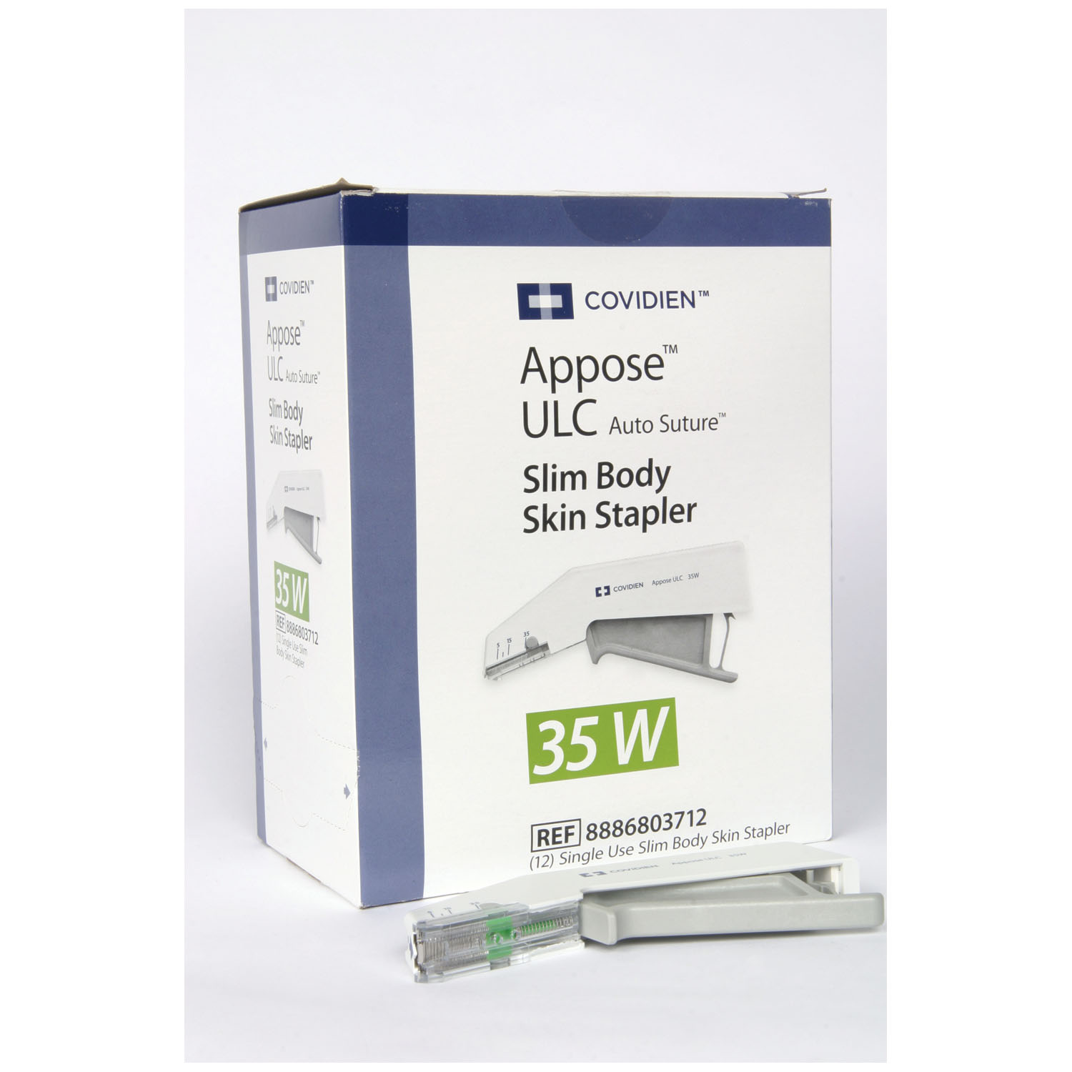 MEDTRONIC APPOSE™ ULC SKIN STAPLER Skin Stapler, 35 Wide Staples, 12/bx (Continental US Only) Medtronic/Minimally Invasive Therapies Group 8886803712