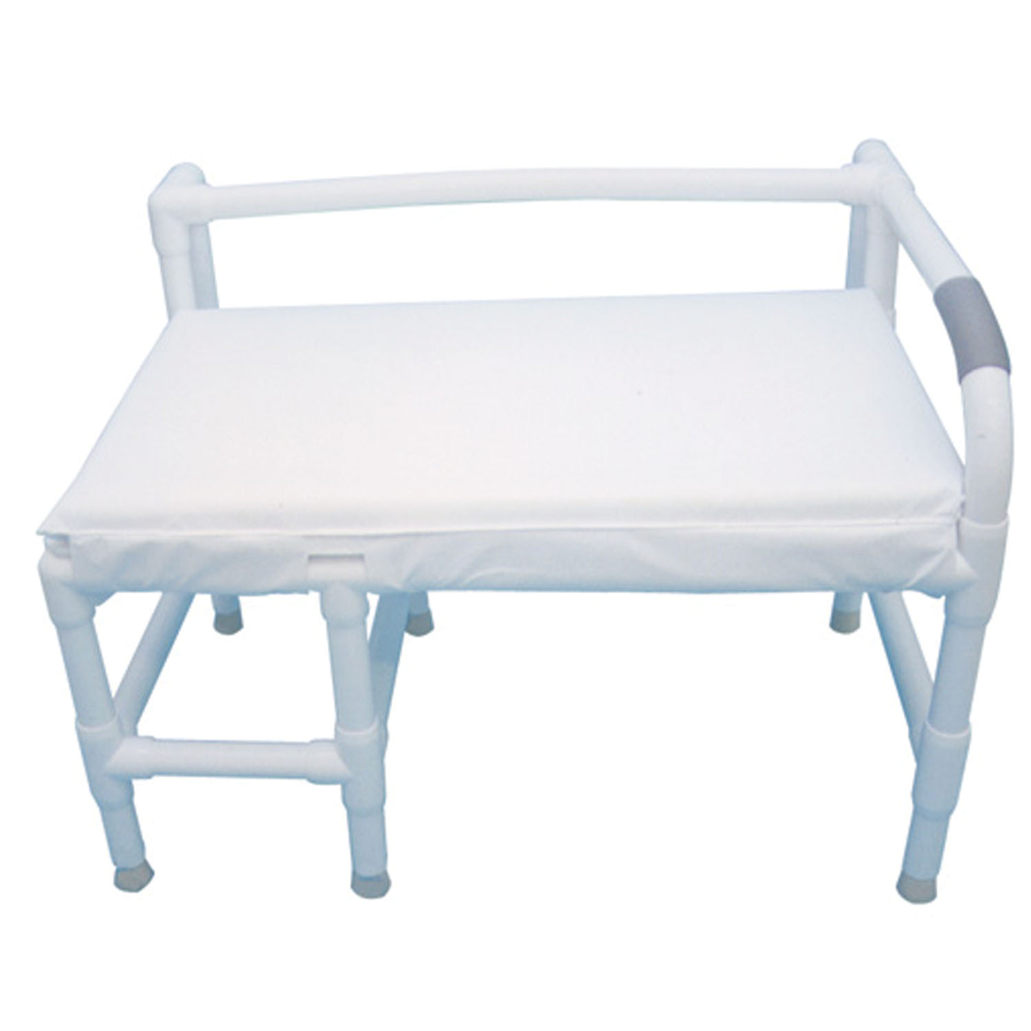MJM BEDSIDE SHOWER/COMMODE CHAIRS & HOME CARE ITEMS Bariatric Transfer Bench, 36" Internal Width, Cushion Seat (Low Back No Sling) 700 lbs Weight Capacity MJM International Corp. 165-36-700