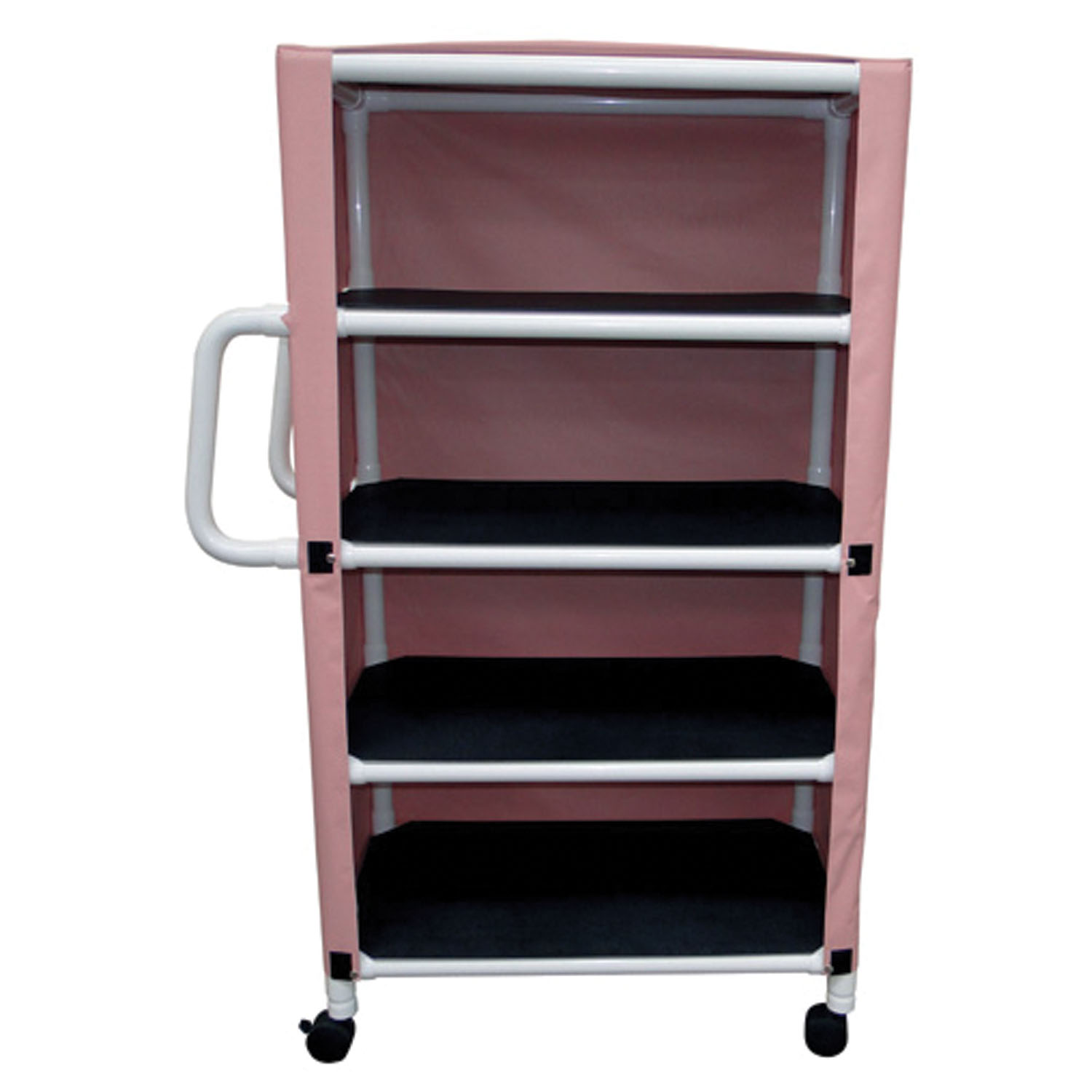 MJM SERIES "300" MID-SIZE UTILITY-LINEN CARTS 4-Shelf Utility/ Linen Cart & Cover MJM International Corp. 332-4C