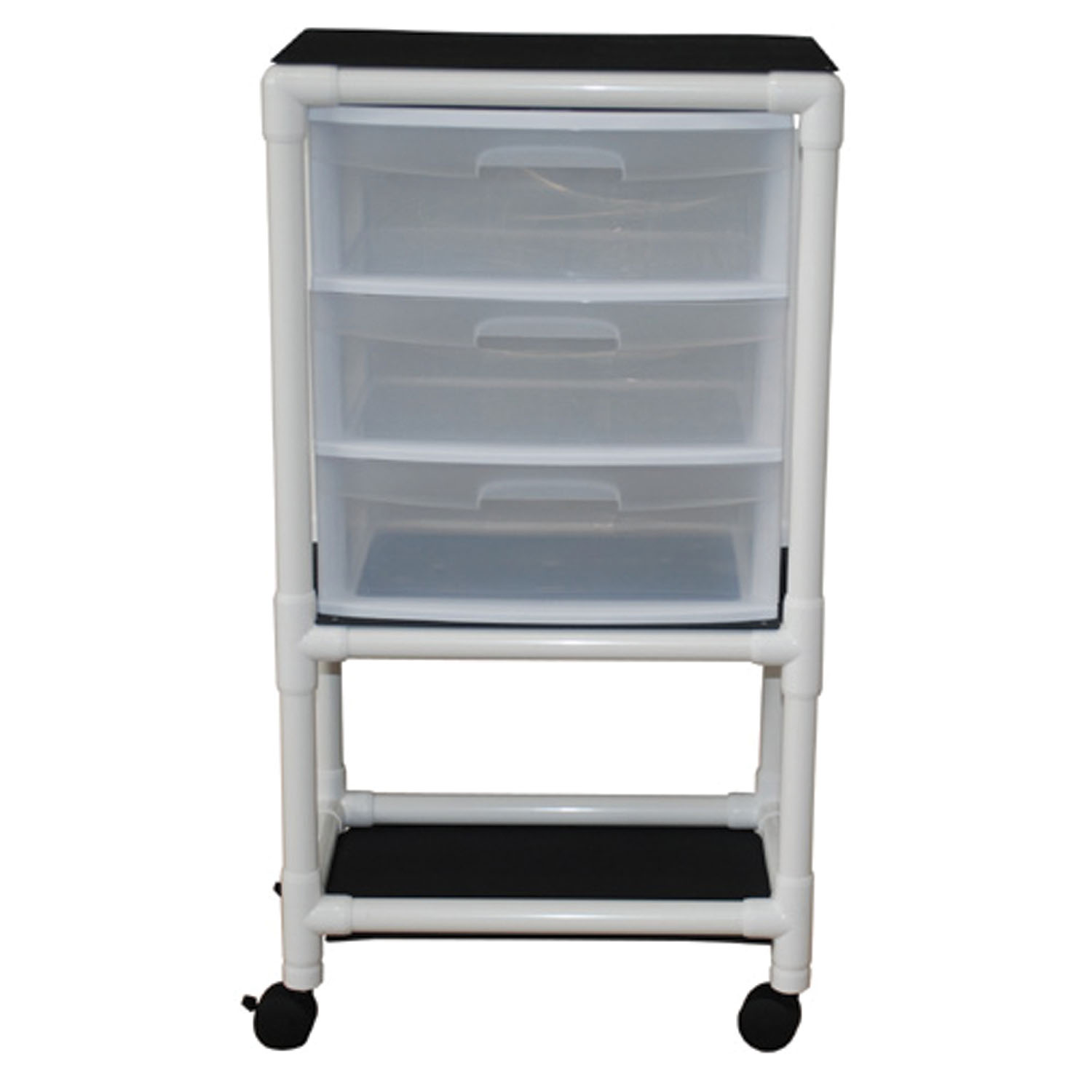 MJM SERIES "300" SPECIALTY/HANDY CARTS Universal Cart, 3 Slide Out Drawers, Drawer Size 19.125"W x 14"D x 6½"H MJM International Corp. 3U3D